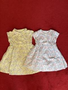 新品 キッズ 半袖ワンピース ワンピース 夏服 110cm 90cm 姉妹