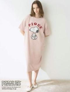 【タグ付き♡】ジェラートピケ　スヌーピー ワンピース PEANUTS】SNOOPY×BEAR ジャガードワンピース(ワンピース