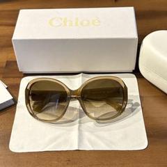 ほぼ未使用、Chloè ブラウン オーバーサイズ サングラス - メルカリ