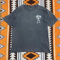 神フェード　90s STUSSY 黒タグ　シャドーマン Tシャツ XL 80s