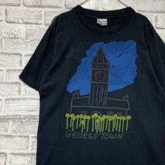 USA製90sヴィンテージTシャツ！シングルステッチ　ブラック半袖古着L717