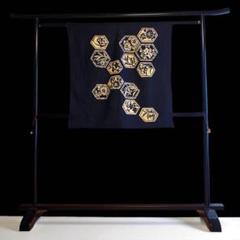 21筒描き 梅 竹 木綿 古布 リメイク パッチワーク 時代布 薄手