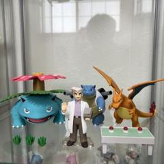 ポケモンガチャ　リアルフィギュアコレクション　オーキド博士　サトシ　おまけ付 ポケモンガチャ リアルフィギュアコレクション オーキド博士
