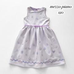 mezzo piano メゾピアノ 花刺しゅう ノースリーブ ワンピース