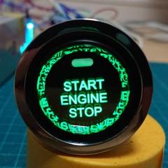 プリウス30GRスタートスイッチクリスタルボタンLEDホワイト打ち替え