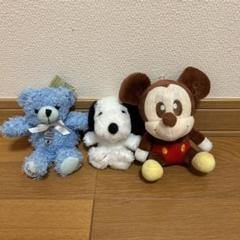 ぬいぐるみ キーホルダー スヌーピー ミッキー くま