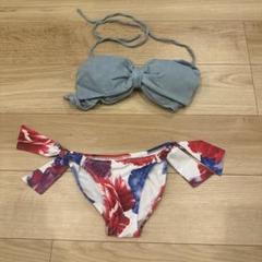 rienda suelta 水着 3点セット 未使用 rienda | ジオメトリックベルトワイヤーカップbikini SET