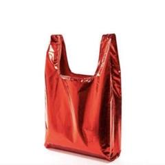 メタルエコバッグ S 上海レッド エコバッグ キラキラ 赤 レッド コンビニ