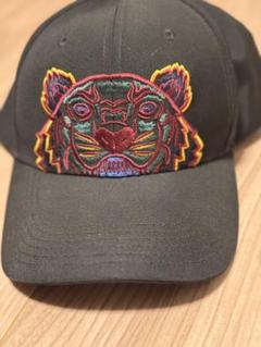 KENZO トラ刺繍 黒キャップ Uサイズ