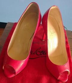 Christian louboutin ルブタン オープントゥ 34ハーフ 美品