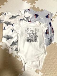 【7月末まで】baby gap アカチャンホンポ　80cm ロンパース3点セット