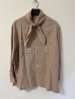 Nezu yohinten 23ss スカーフシャツ　サーモンピンク Nezu yohinten 23ss スカーフシャツサーモンピンク