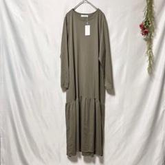 新品★【suadeo】スアデオ 長袖ロングワンピース ティアード (F)