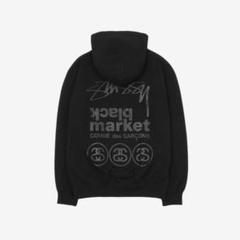 【希少】コムデギャルソン STUSSY ブラックマーケット コラボ パーカー 2025年最新】コムデギャルソン CDG COMME des GARCONS x