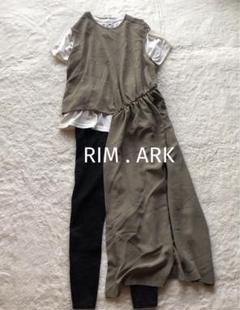 美品✨️ リムアーク RIM.ARKノースリーブ ワンピース アシンメトリー