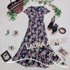 美品✨LAURA ASHLEY　花柄シフォン　カットソー&スカート　セットアップ