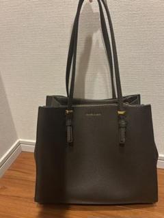 CHARLES & KEITH 黒 ビジネスバッグ ストーンエンベリッシュド ハンドルバッグ - ブラック | CHARLES