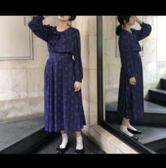 LEBECCA boutique ロングワンピース パープル FREEのサムネイル