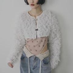 violetta フリンジショートカーディガン - メルカリ