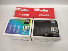 Canon311color×2箱　310Black×2箱セット 2025年最新】BC-310 キヤノン ブラック 純正 インク 310 2箱