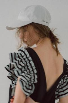 maison de Dolce. メゾンドドルチェ 撥水キャップ point cap/white | maison de Dolce.