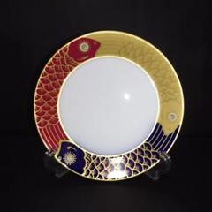 未使用保管品　大倉陶園　川蝉風景画　飾皿「水澄む」　47.7cmプレート 美品】大倉陶園『歳時記シリーズ 鯉のぼり 16.5cmプレート 飾皿