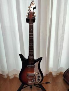 Teisco　スチールギター　ケーブル付き　ジャンク品　レトロ　弦楽器　テスコ Teisco スチールギター ケーブル付き ジャンク品 レトロ 弦楽器