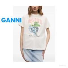 【ラッピング不可】 ❇️GANNIガニ正規25春夏新作ブトウ柄Tシャツ メルカリ - トップス