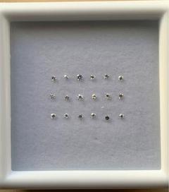 天然 シングルカットダイヤモンドメレ(1.1mm) 18ピース