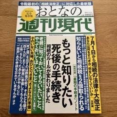 おとなの週刊現代 完全保存版 Vol.3(2019)のサムネイル