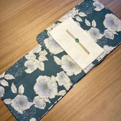 深緑に芍薬華やぐ大人浴衣セット - メルカリ