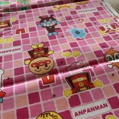 アンパンマン プリント生地 ピンク 綿