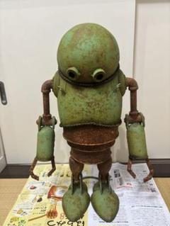 マニアック珍品面白い!ハンドメイド金属製バルブ加工重量ロボット型蛍光灯置物飾り マニアック珍品面白い!ハンドメイド金属製バルブ加工重量