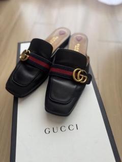 GUCCI マーモント レディース ミュール スリッパ サイズ38