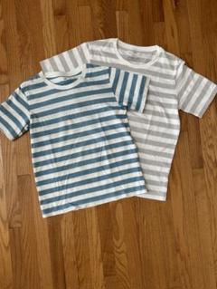 無印　子どもストライプ Tシャツ 140と150