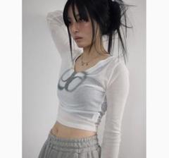 週末セール　夏♪【新品】ason アズオン シースルー Tシャツ 韓国　おまけ 即日発送 半袖 新品未使用】ason アズオン シースルー Tシャツ