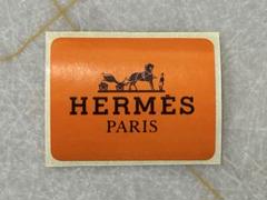 エルメス　非売品ステッカー 正規品】 エルメス HERMES ステッカー シール 非売品 オレンジ