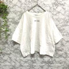 JEANAsis　Tシャツ　レディース　FREE　プリント ホワイト