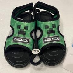 【新品】マインクラフト　サンダル　マイクラ　サンダル　クリーパー　キッズ　18
