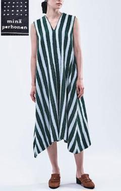 ミナペルホネン riviera ワンピース Mサイズ パイル生地 ストライプ ミナペルホネン riviera ワンピース Mサイズ パイル生地