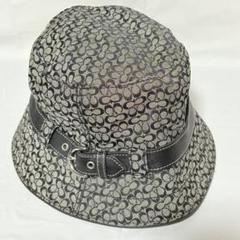 未使用に近い　COACH コーチ　グレー バケットハット M ぼうし　帽子 タカエル様 専用 - メルカリ