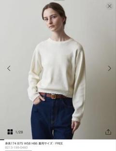 美品Steven Alan セーラーニットアイボリーホワイト