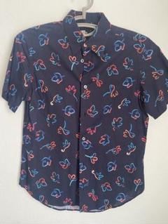 【Paul Smith】ネイビー 花柄 半袖シャツ