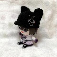 にじぱぺっと　ぬい服　猫耳キャップ　黒猫
