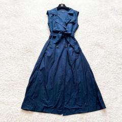 【美品】Max Mara ノースリーブロングワンピース　プリーツ　フレア　42 美品】Max Mara ノースリーブロングワンピース プリーツ フレア