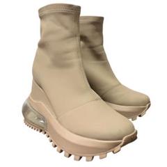 YELLO ショートブーツ　レース　ベージュ YELLO / TOKYO BLACK DOUBLE SNEAKER SHORT BOOTS