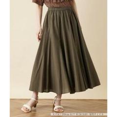 【美品】2023 Leilian レリアン フレアスカート カーキ 9号 現行