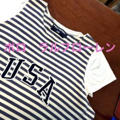 ポロ　ラルフローレンスポーツ　チュニック　ストライプ　ビンテージ　大きい