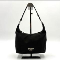 【極美品】PRADA ハンドバック　ショルダーバッグ　三角ロゴのサムネイル