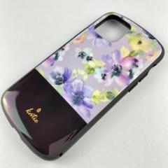 iPhone11Pro 耐衝撃 パープル 紫 花柄 お洒落 可愛い 女性 頑丈